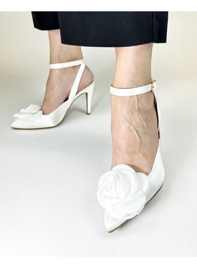 Origin-1 Dressy Heel - White Satin