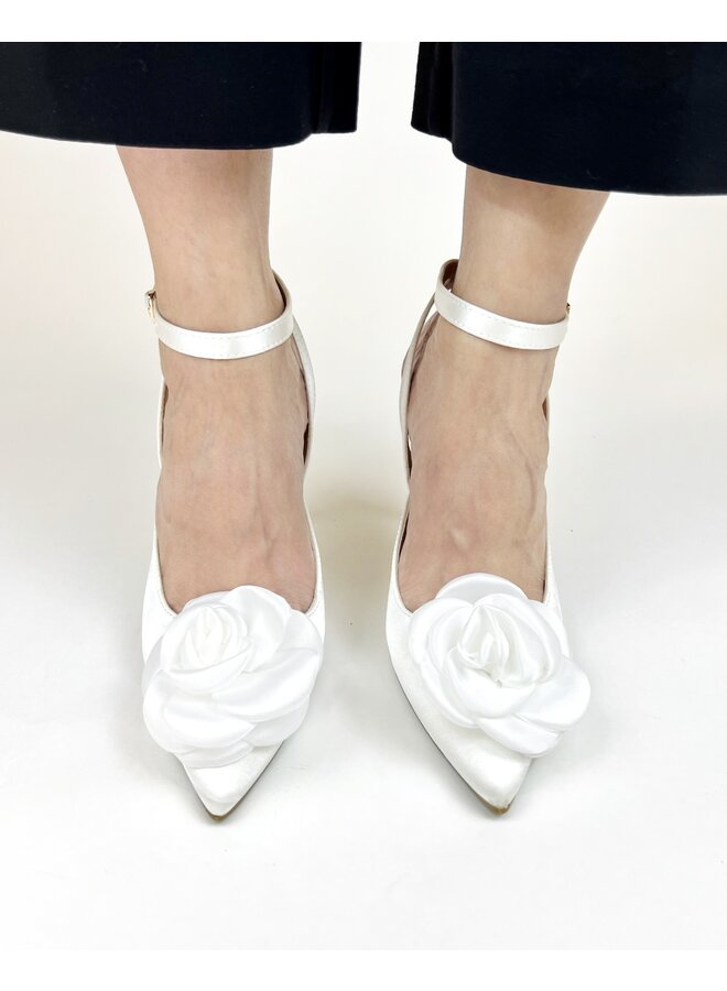 Origin-1 Dressy Heel - White Satin