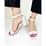 Crete Dressy Heel -  White/Pearl