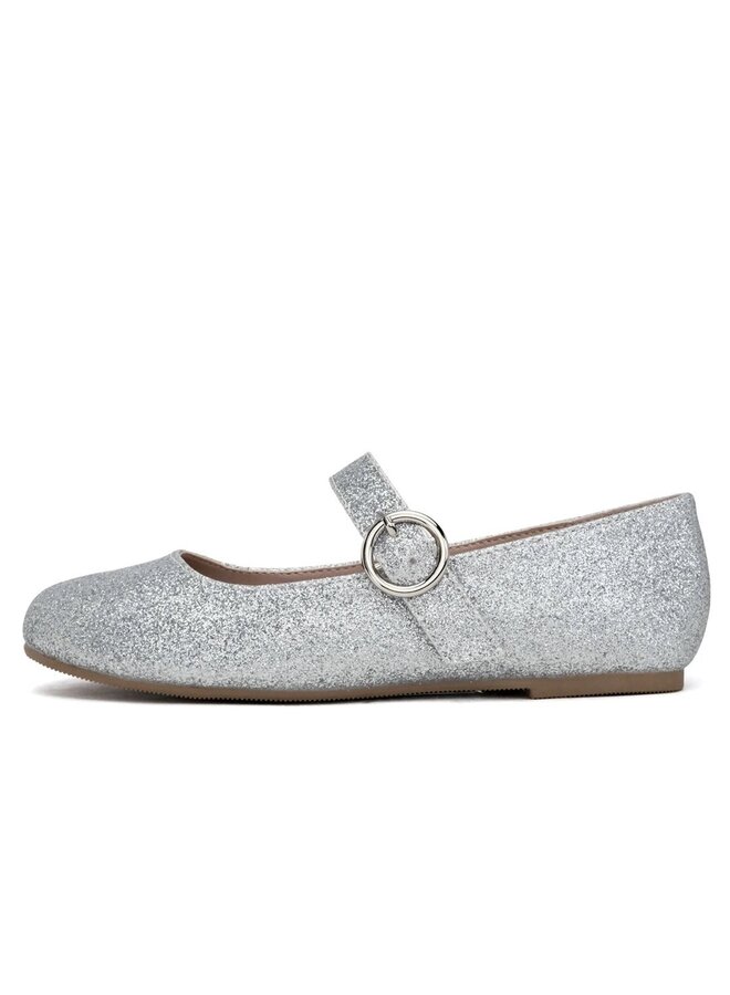 Ceibo-2 Kids Flats - Silver Glitter