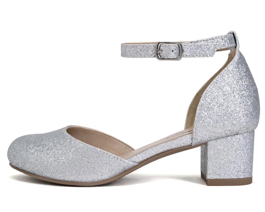 Children's sparkly shoes with heels deals
