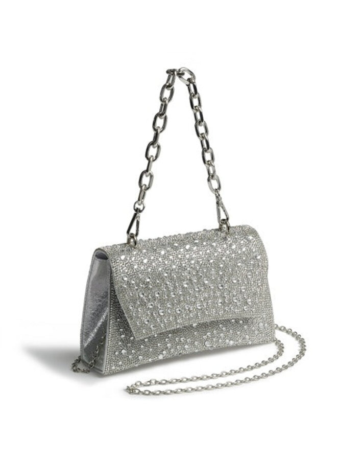 B-888-39 Dressy Handbag - Silver