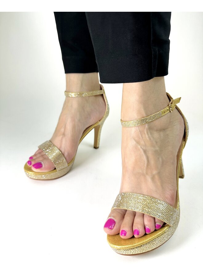 Moni-1 Dressy Heels - Gold Shimmer