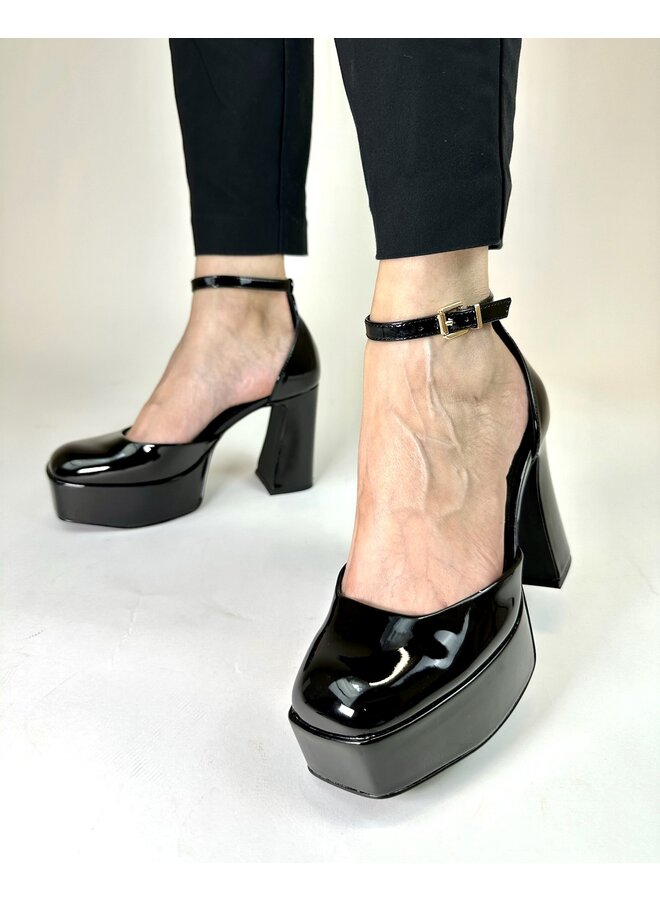 Perley Dressy Heel - Black Patent