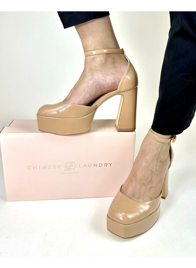 Perley Dressy Heel - Nude Patent