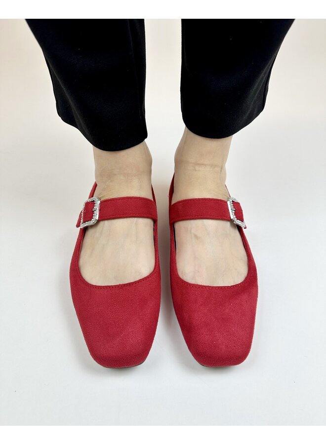 Tully Casual Flat - Deep Red