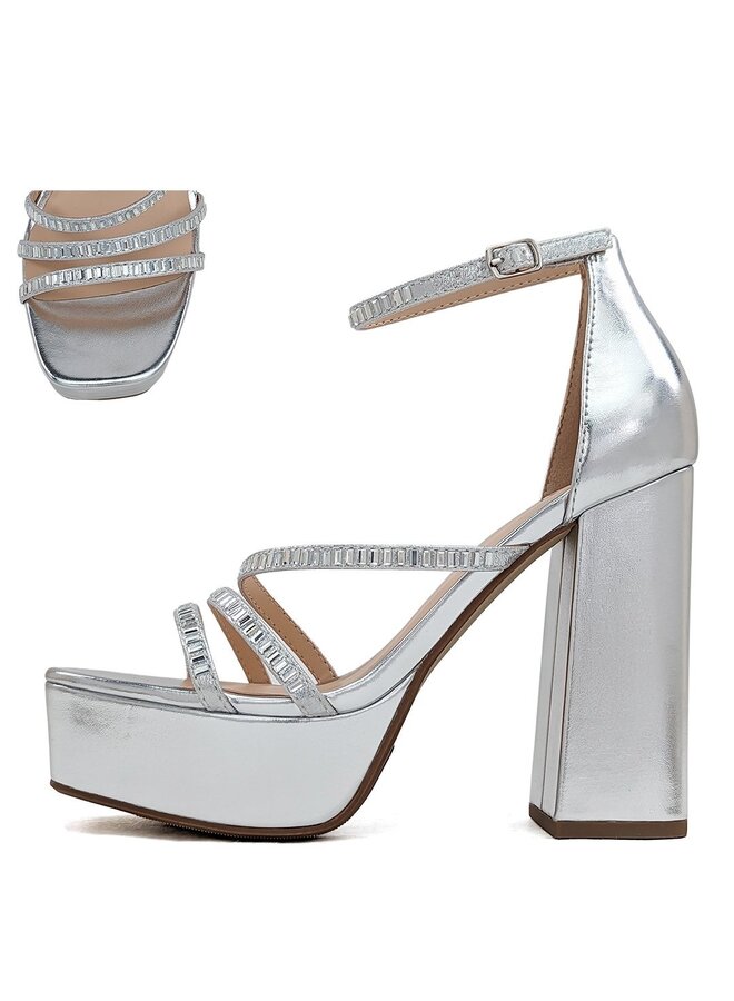 Darby Dressy Heel - Silver