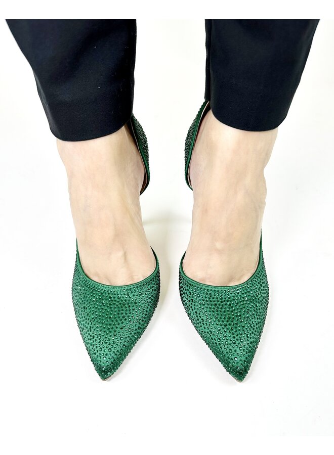 Cruise Dressy Heel - Green Satin