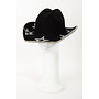 Rhinestone Trim Star Cowboy Hat - Black