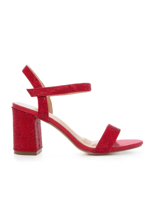 Anna-12 Dressy Heel - Red Shimmer