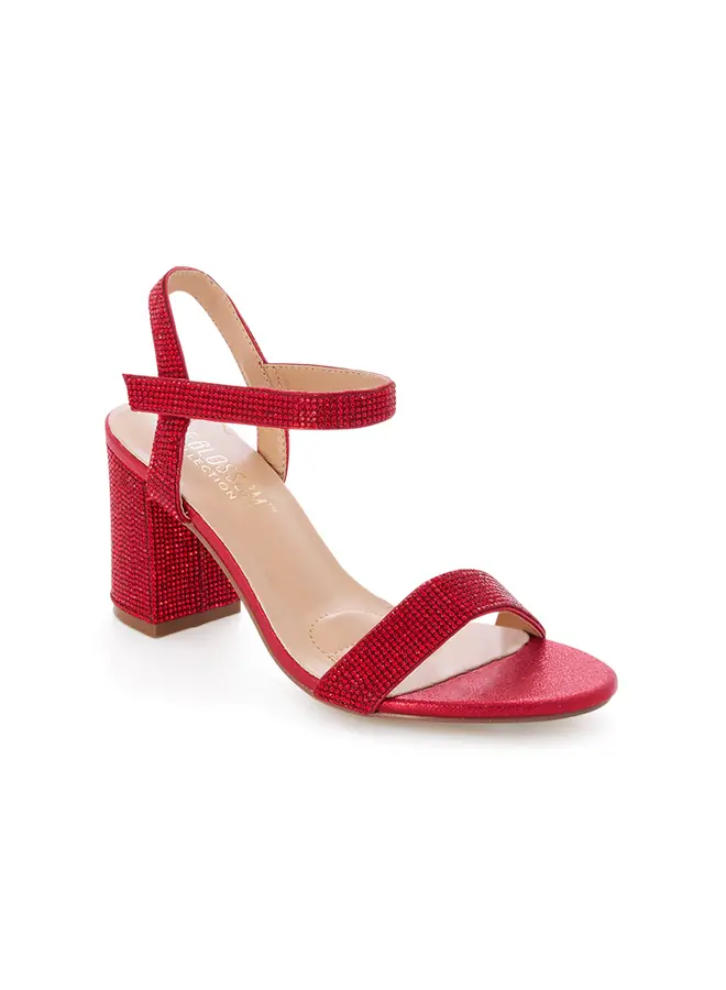 Anna-12 Dressy Heel - Red Shimmer