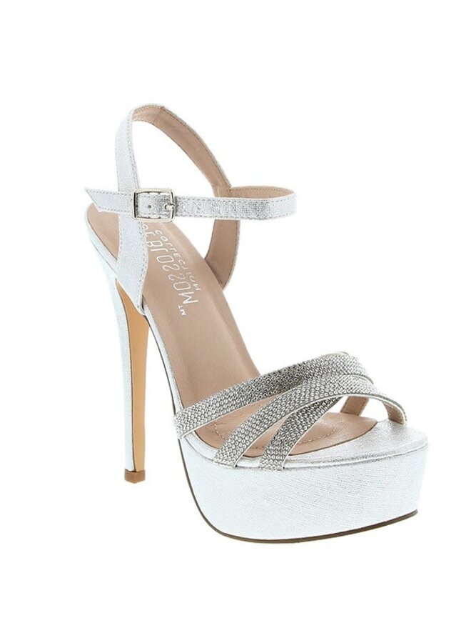 Flora-36 Dressy Heel - Silver