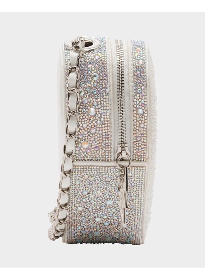 Pearl Heart Sparkler Crossbody - Silver