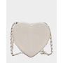 Pearl Heart Sparkler Crossbody - Silver