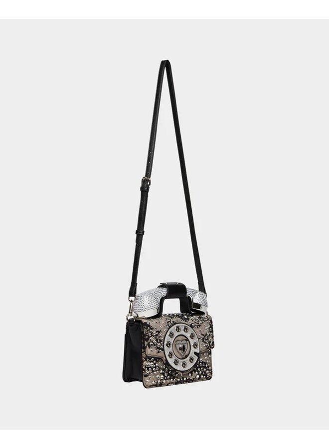 Kitsch Lace Phone Bag - Black