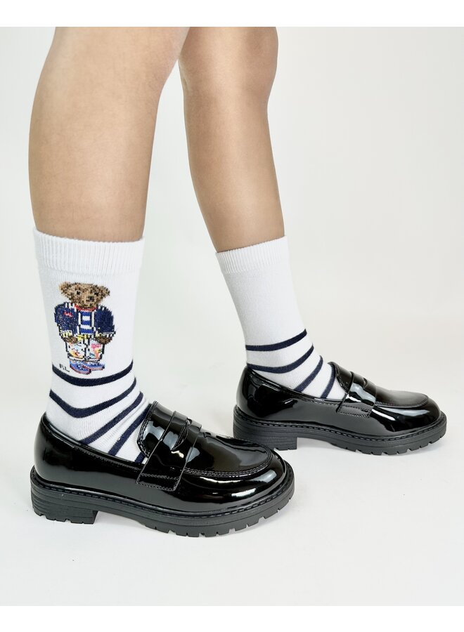 Raya-2 Kids Loafer - Black Patent