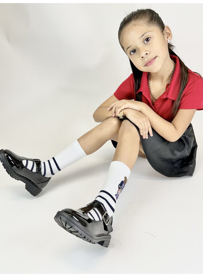 Garny Kids Loafer - Black Patent