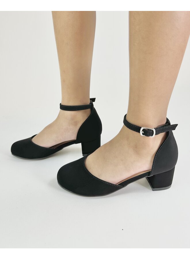Kids black heels sale