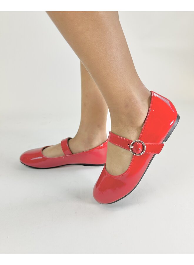 Ceibo-2 Kids Flats - Lipstick Patent