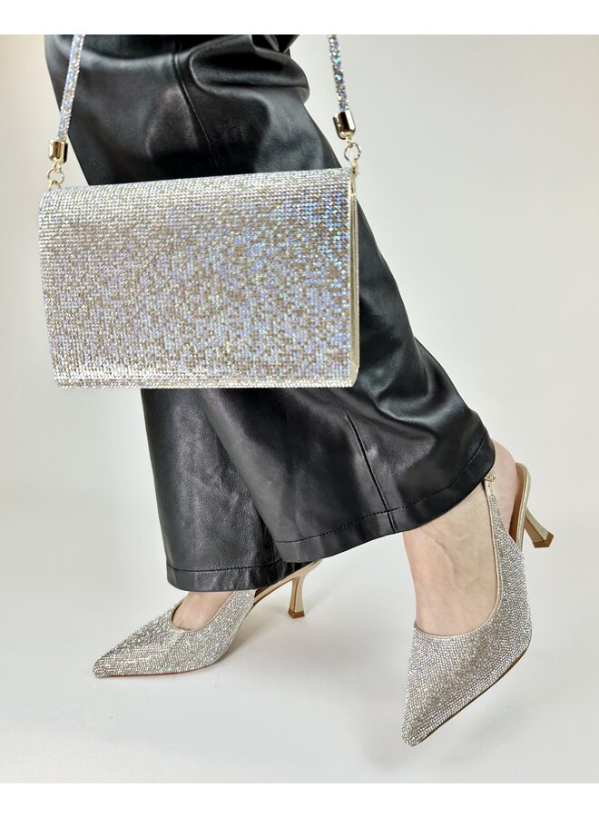 Keisha-1 Dressy Heel - Nude Shimmer