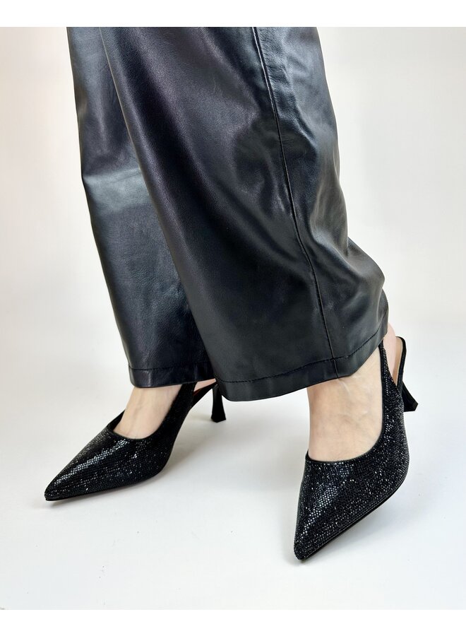 Keisha-1 Dressy Heel - Black Shimmer