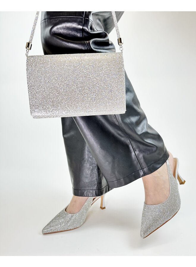 Keisha-1 Dressy Heel - Silver Shimmer