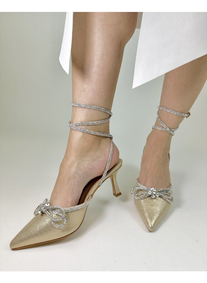 Marie-16 Dressy Heel - Nude Shimmer