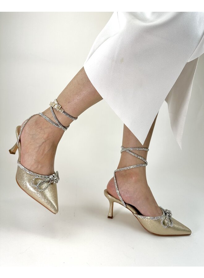 Marie-16 Dressy Heel - Nude Shimmer