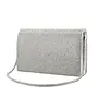 HB-196A Rhinestone Handbag - Silver