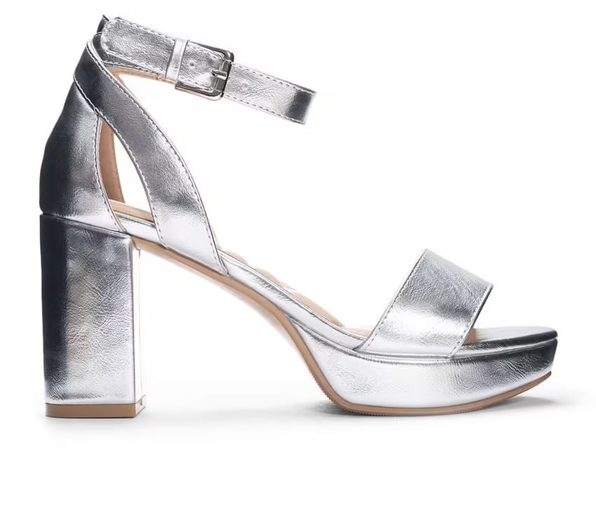 Heels & Wedges | Sexy Silver Branded Glittery High Heels 👠 | Freeup