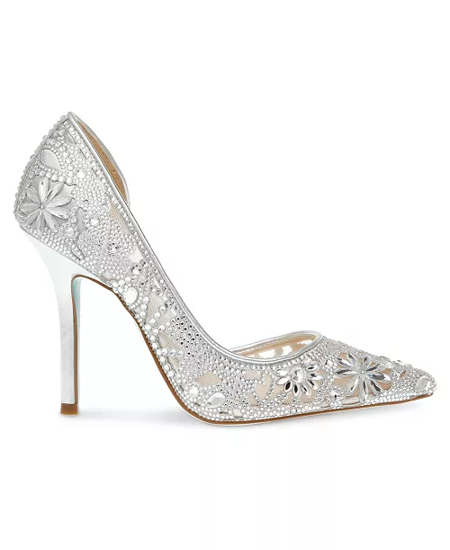Betsey Johnson Sb Chic Dressy Heel Silver