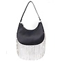 Leah Rhinestone Handbag - Black