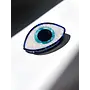 Hand-painted Evil Eye Claw Hair Clip