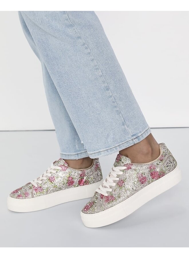 Sb-Sidny Dressy Sneakers - Rhinestone Floral