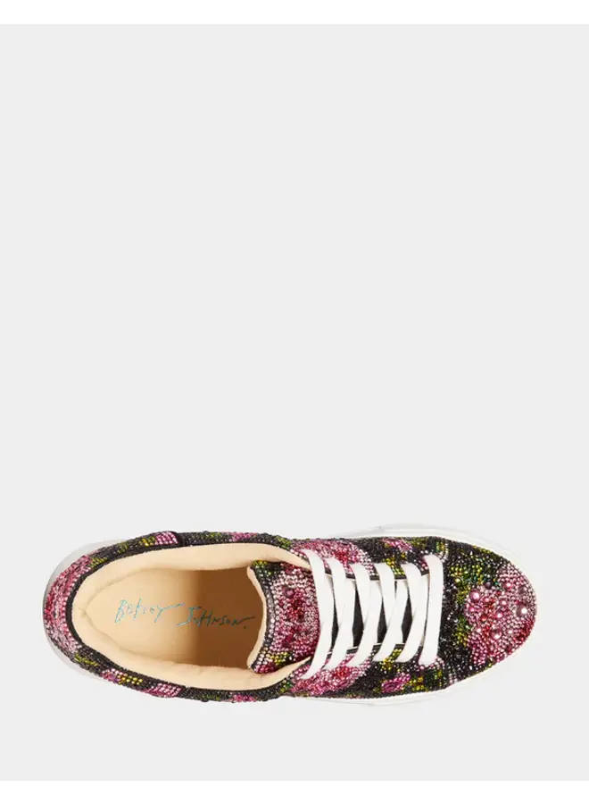 Sb-Sidny Dressy Sneakers - Black/Pink Floral