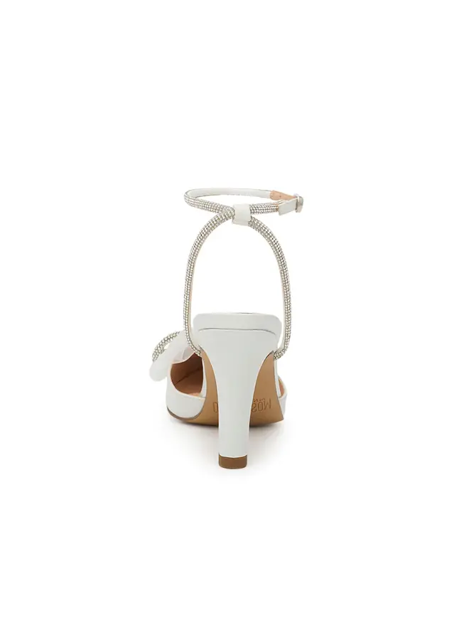 Alma-19 Dressy Heel - White Shimmer