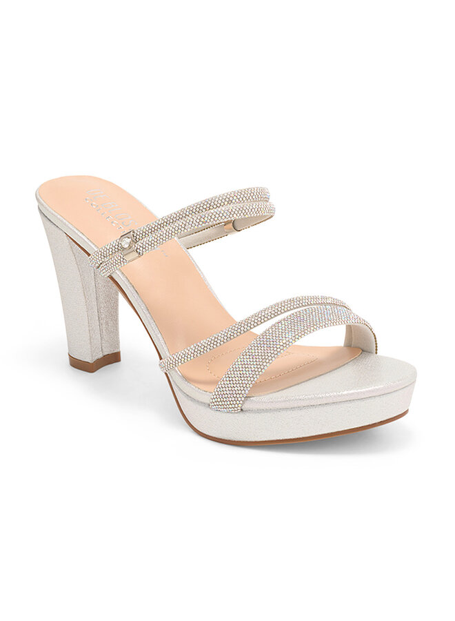 Amara-28 Dressy Heel - Silver Shimmer