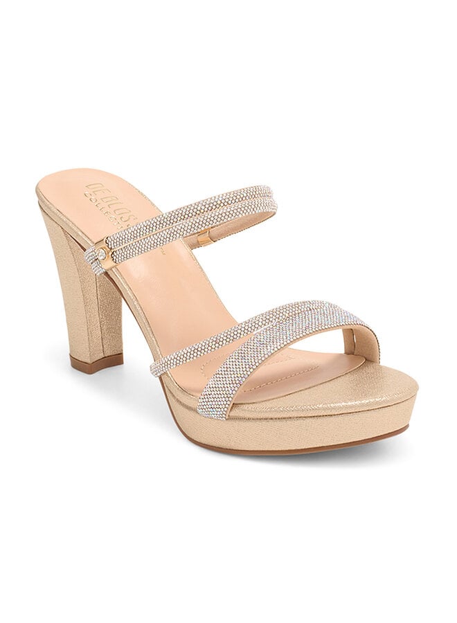 Amara-28 Dressy Heel - Nude Shimmer