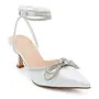 Marie-16 Dressy Heel - White Shimmer