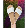 Daisy Flat Sandals - White