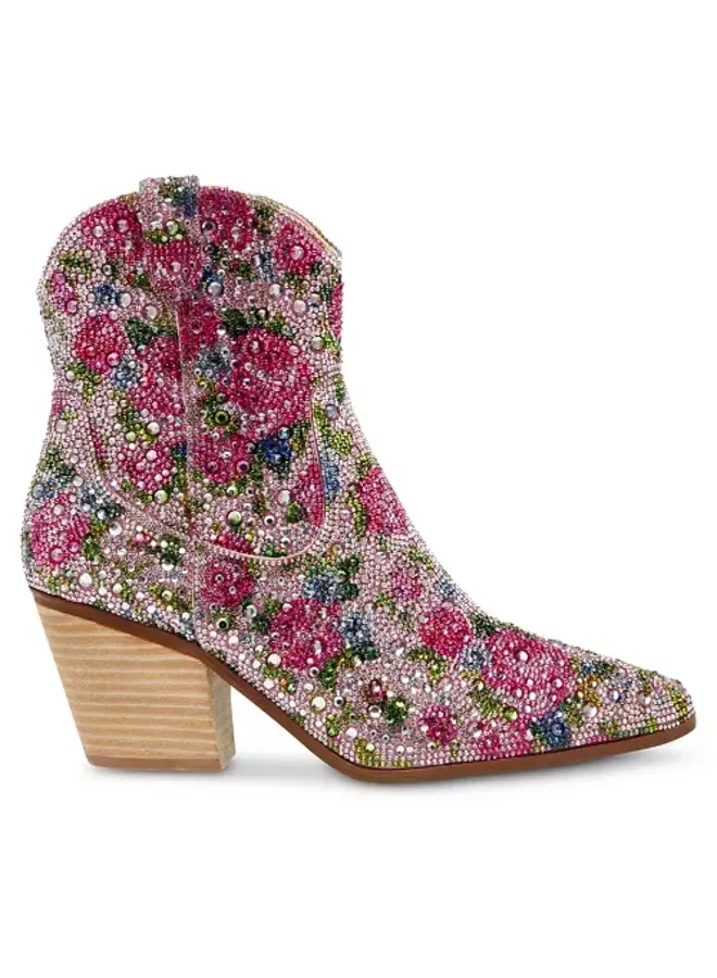 Sb-Divaf Dressy Boots - Pink Floral
