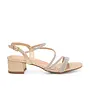 Hazel-39 Dressy Heel - Nude Shimmer