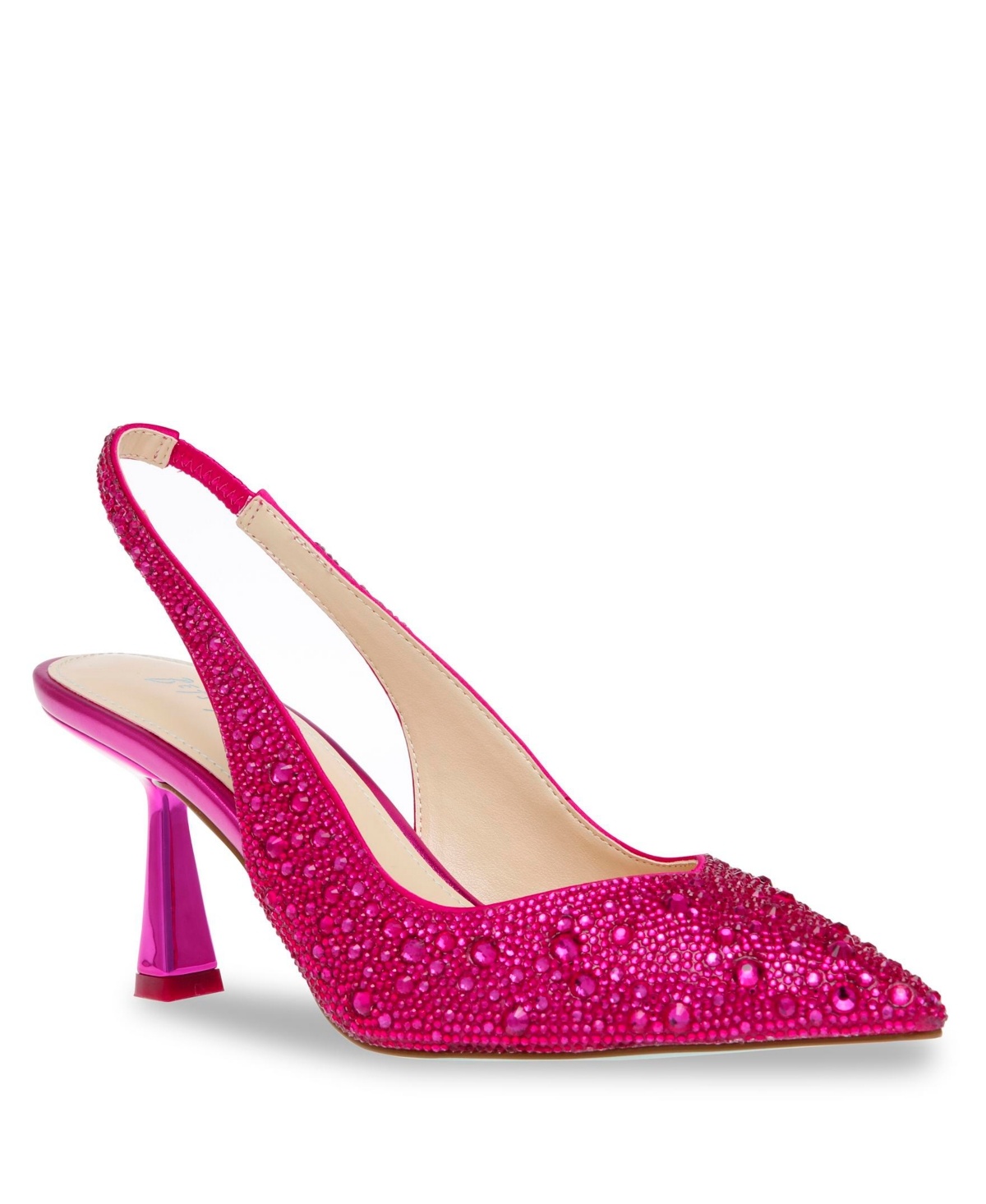 Sb Clark Dressy Heels Hot Pink GLITTER FASHION