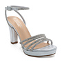 Amara-30 Dressy Heel - Silver