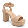 Anya-2 Dressy Heel - Nude Pu
