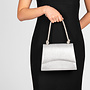 HB-222 Rhinestone Handbag - Silver