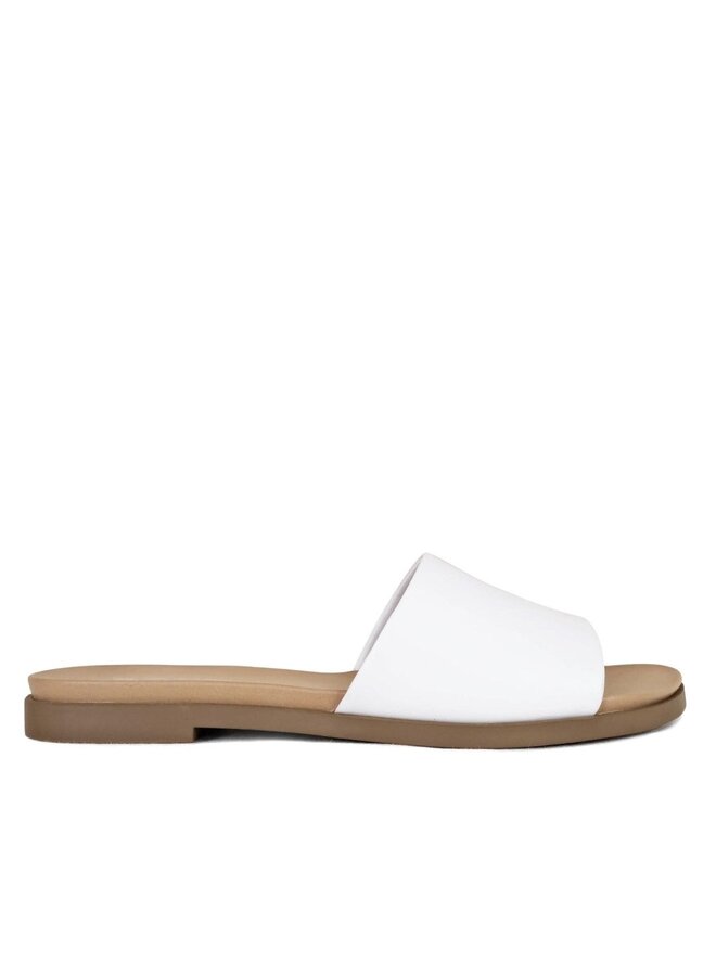 Board Flat Sandal - White Pu