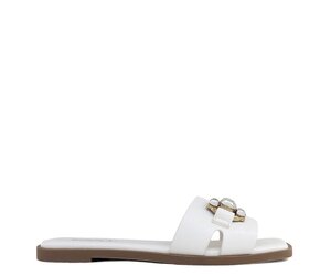 Folami Flat Sandal Off White