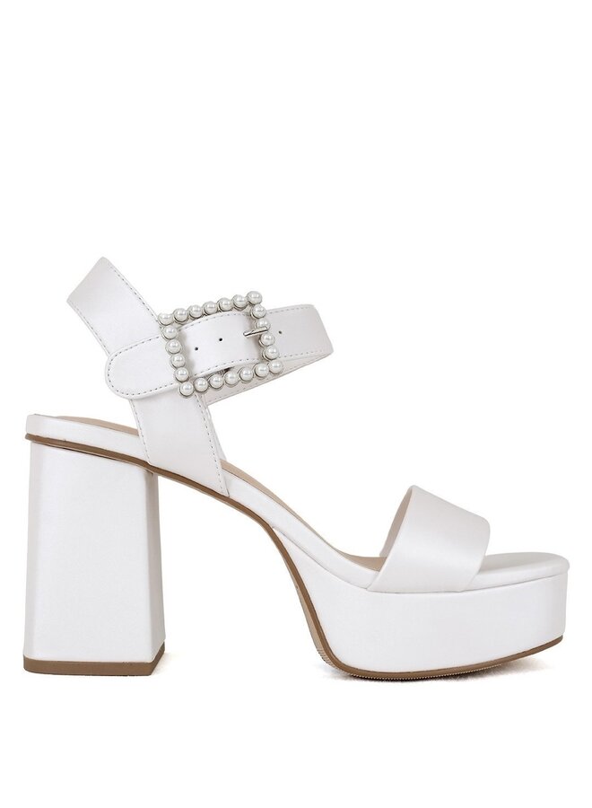 Macey Casual Heels - Pearl Pu