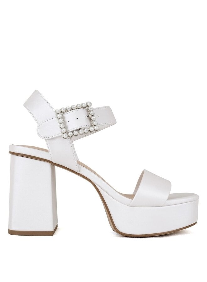 Macey Casual Heels - White